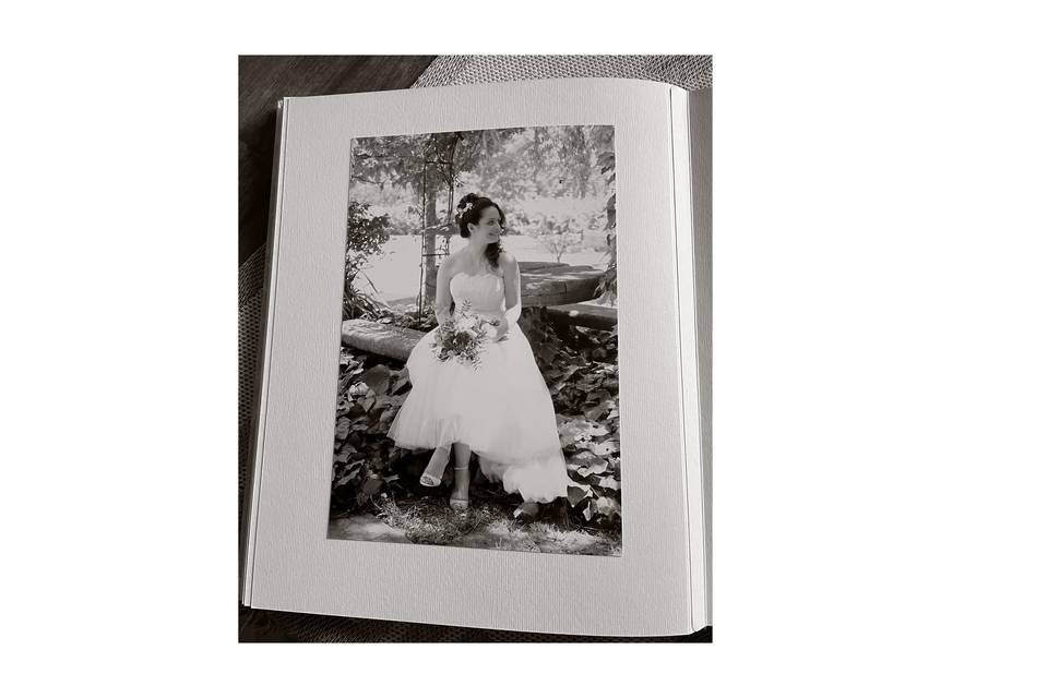 Sposa stampa fine art b&w