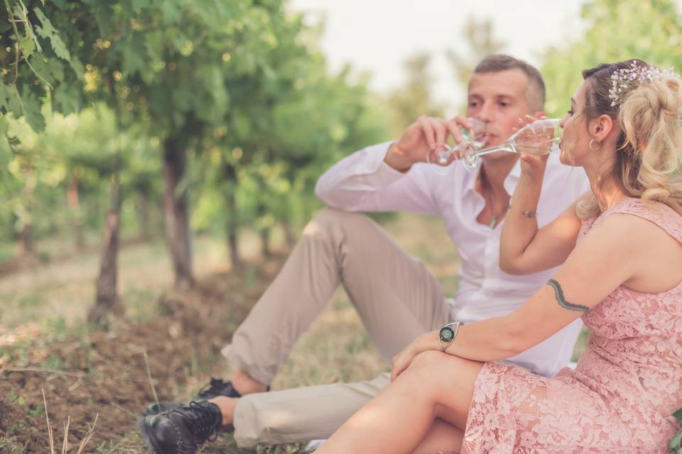Matrimonio tra le vigne