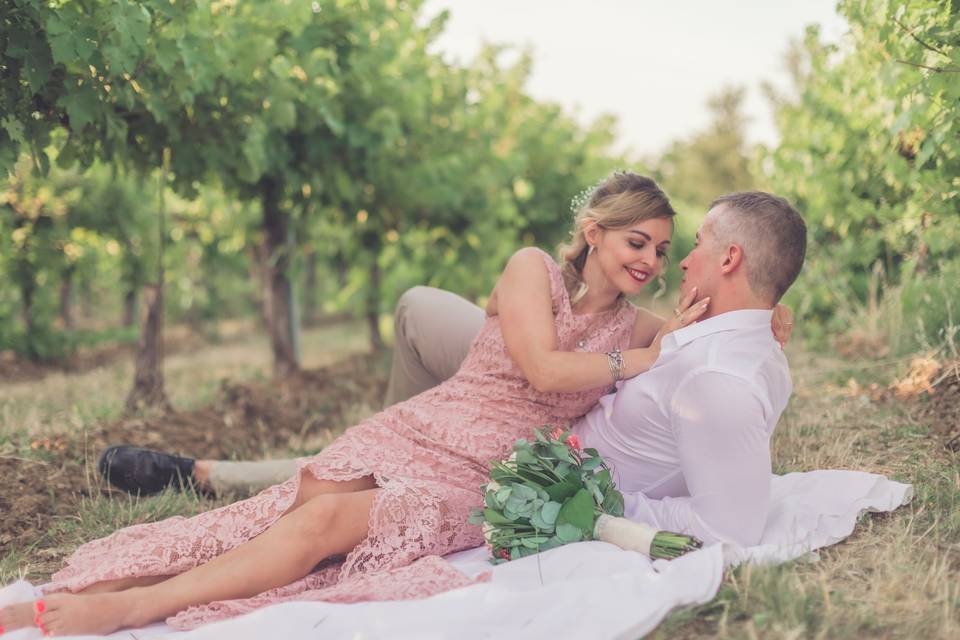 Matrimonio tra le vigne