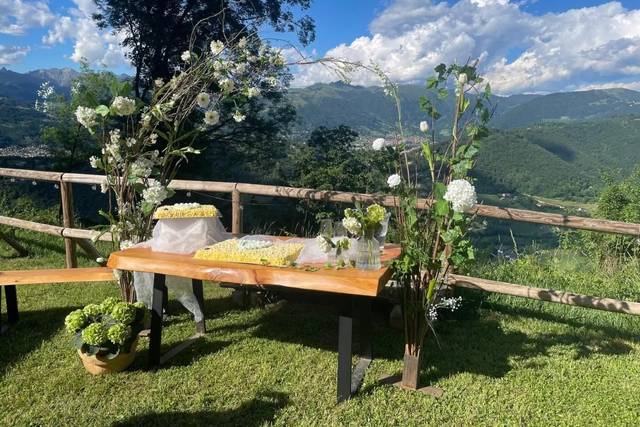 Taglio Torta con vista