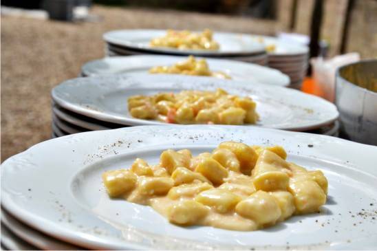 Gnocchi al ragu di scampi