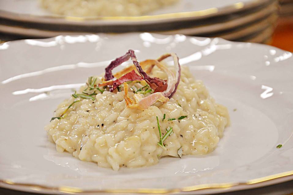 Risotto in show cocking