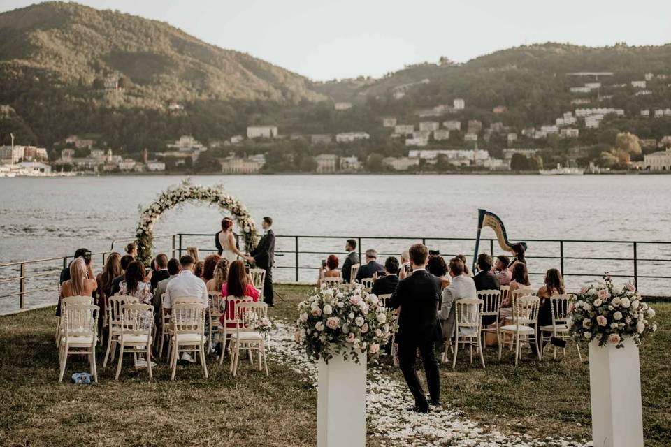 Lake como: la cerimonia