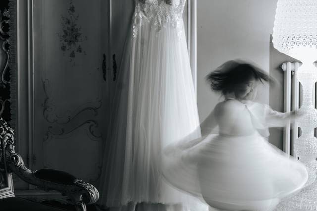 Abito sposa con figlia