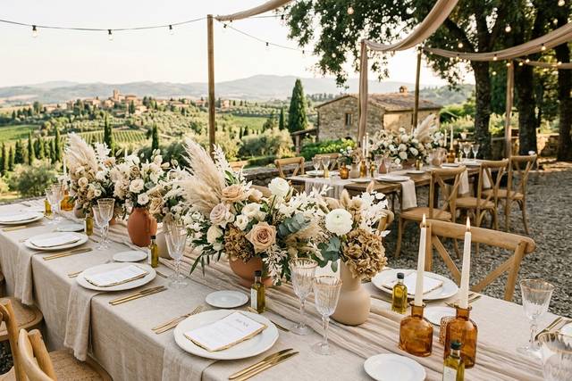 Mise en place romantic beige