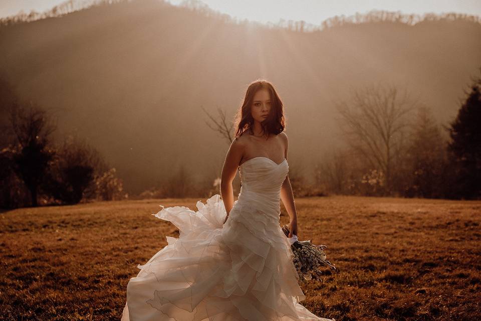 Ritratto sposa collina Torino