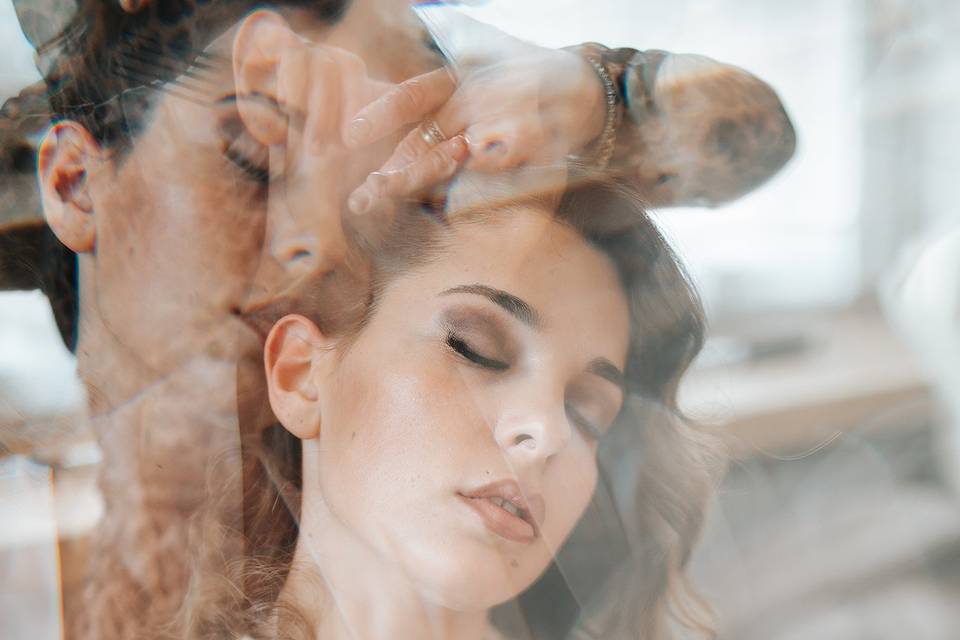 Ritratto sposa preparazione