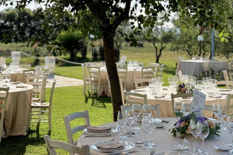 Allestimento in piscina