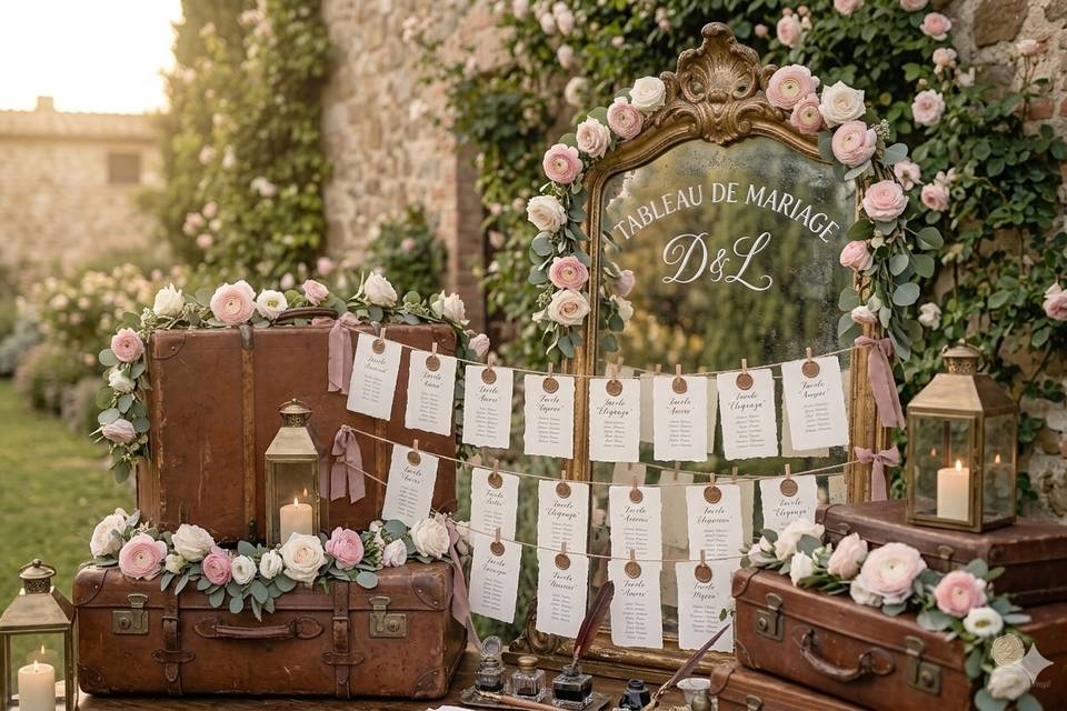 Tabloid de mariage vintage