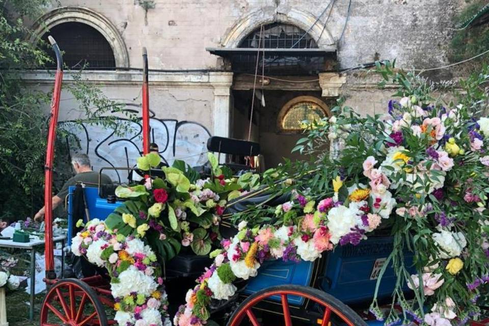 Fiori in carrozza