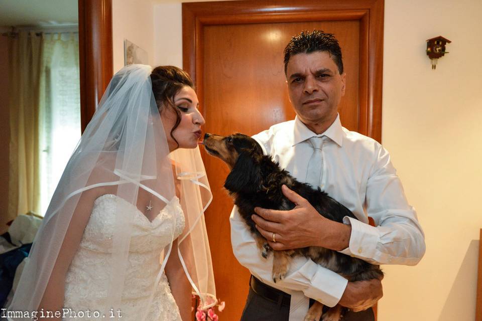 La sposa e il cane