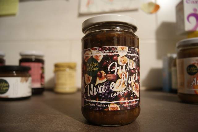 Composta fichi, uva e noci