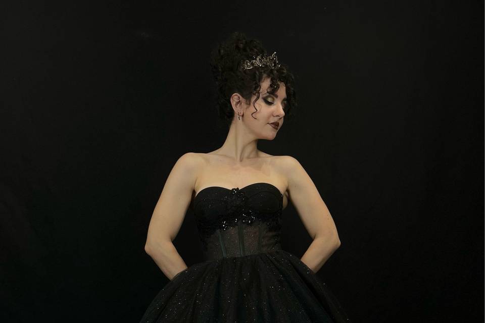 Abito sposa nero