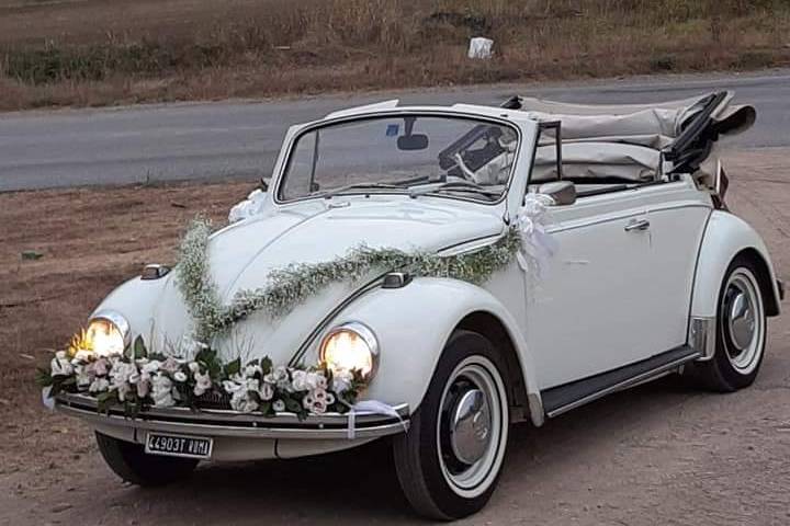 Maggiolone cabrio bianco