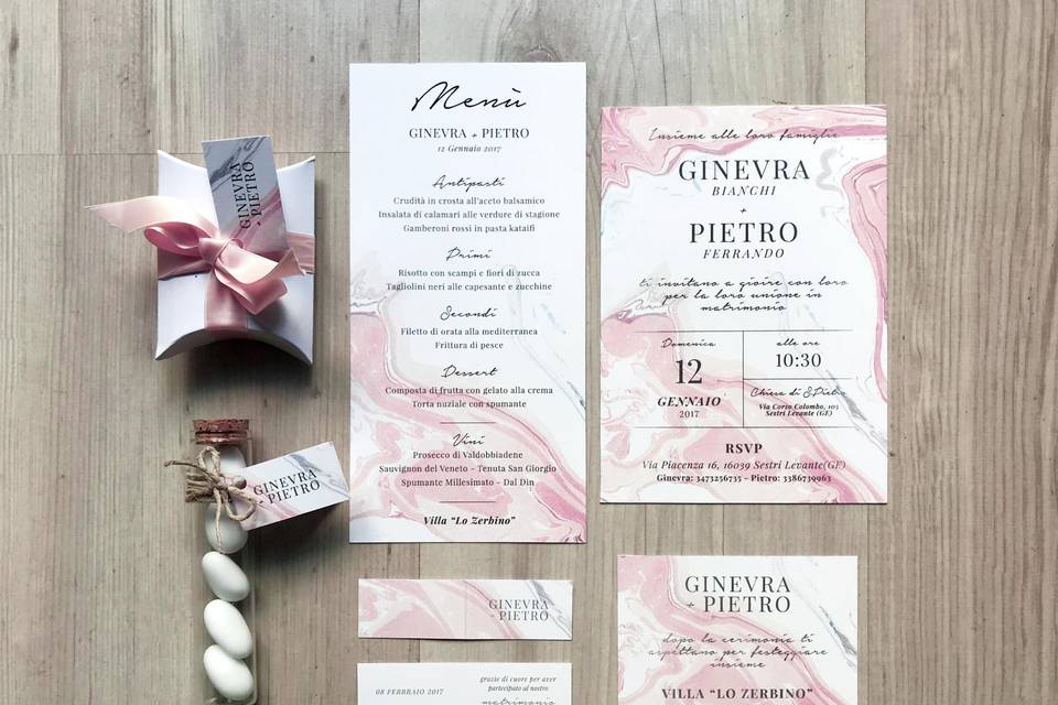 Matrimonio marmo rosa