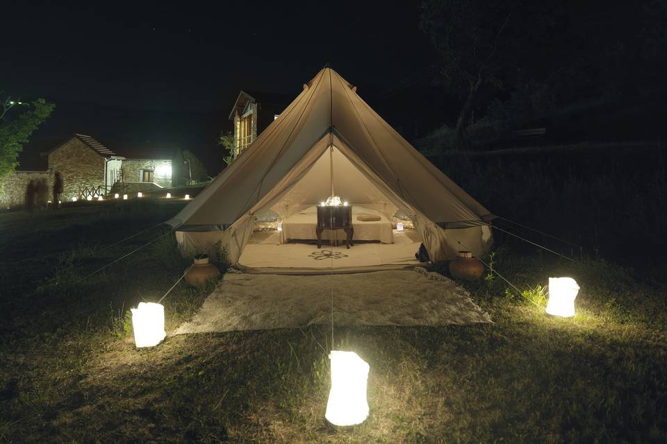 Alloggio in glamping nozze