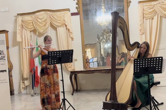 Arpa e flauto