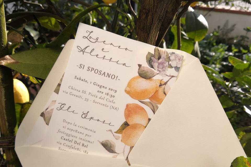 Limoni wedding invitations