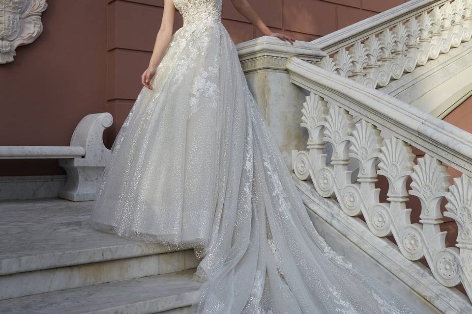 Demetrios abito sposa bianco