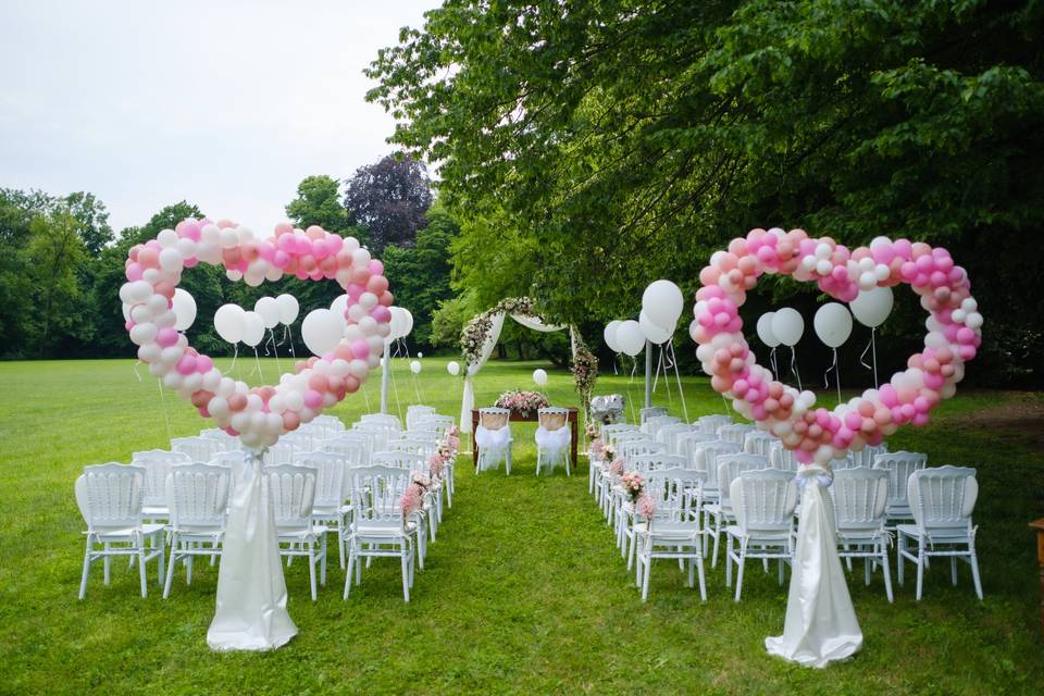 Palloncini e fiori