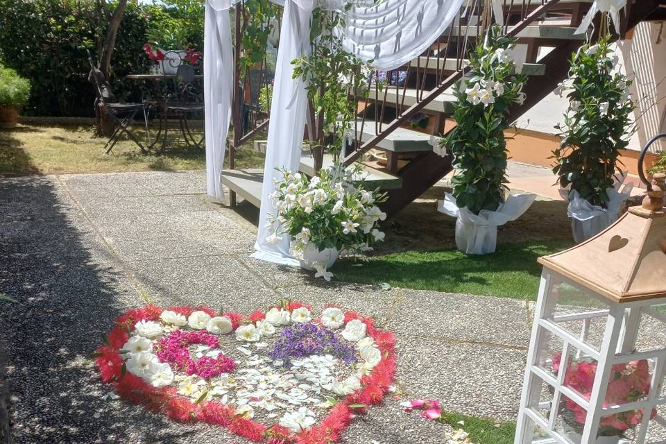 Allestimento casa sposa