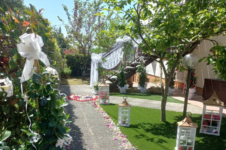 Allestimento casa sposa