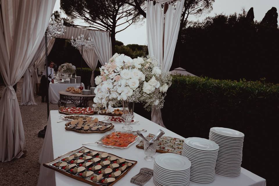 Allestimento villa