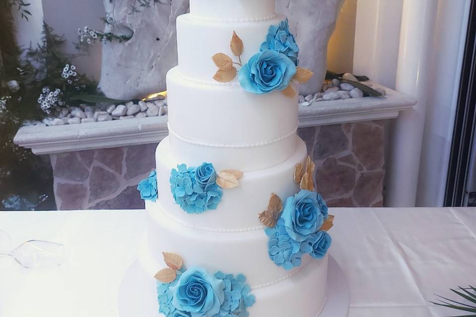 Wedding con fiori di zucchero