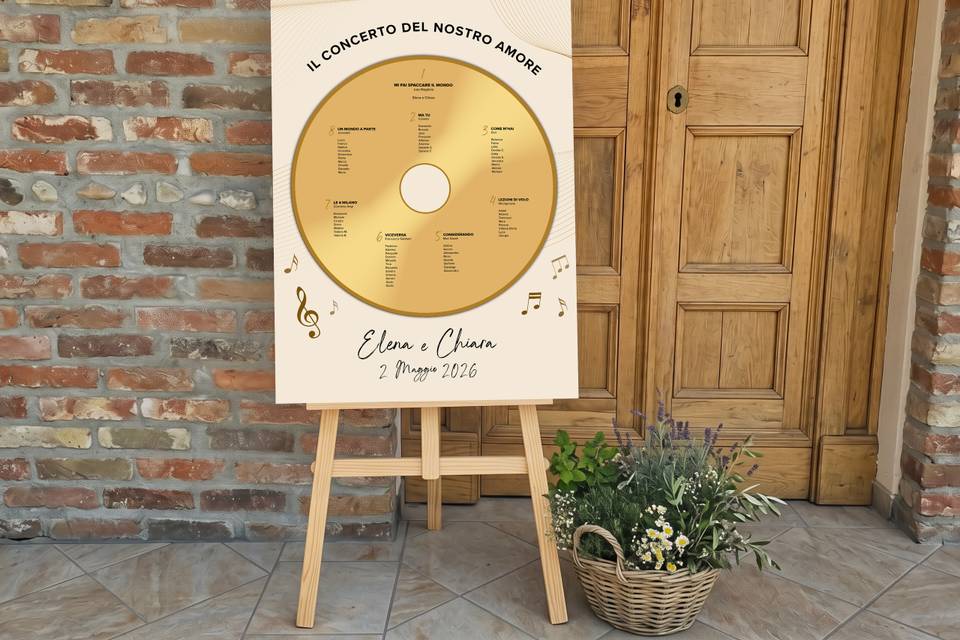 Tableau mariage Music