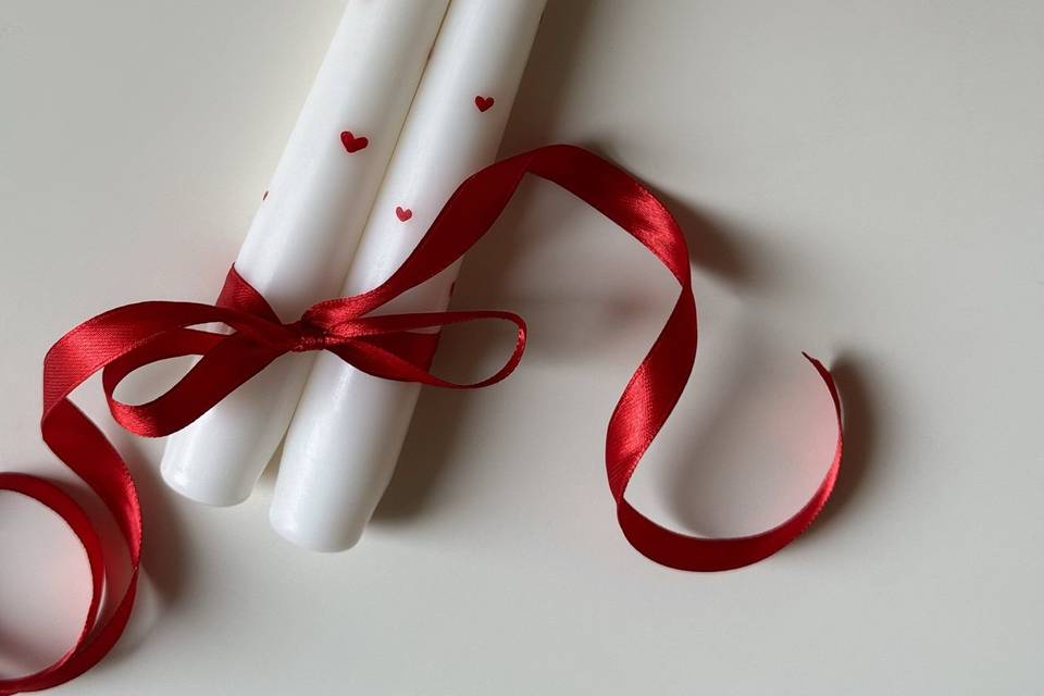 Candele dipinte a mano