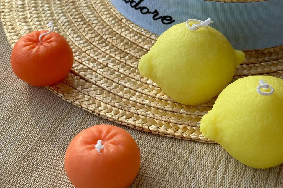 Fantasia candele frutta