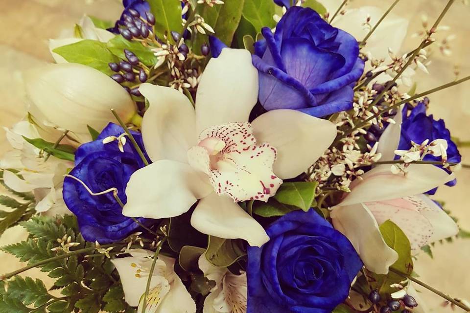 Bouquet in blu
