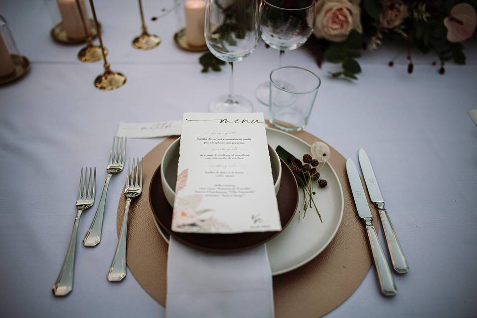 Menu - matrimonio in Toscana