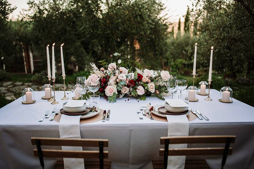 Tavola - matrimonio in Toscana