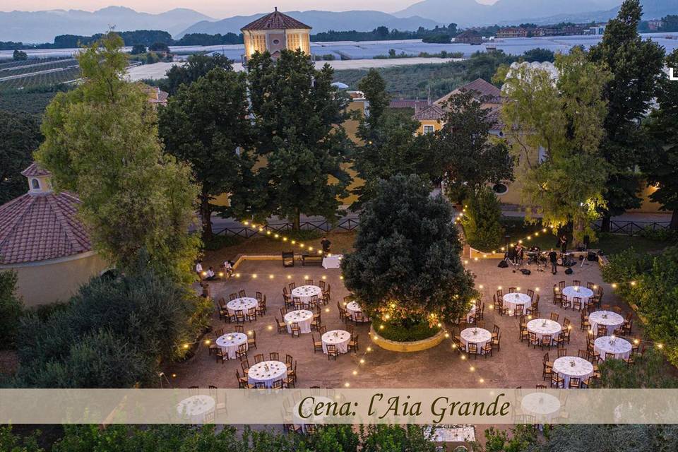 Allestimento nell'aia