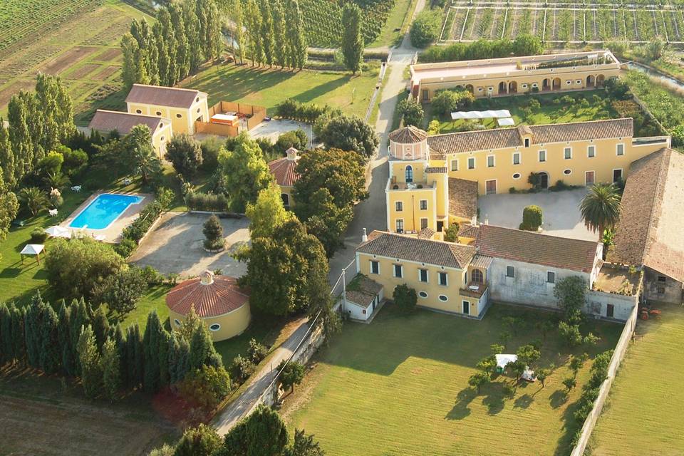 Foto aerea della masseria