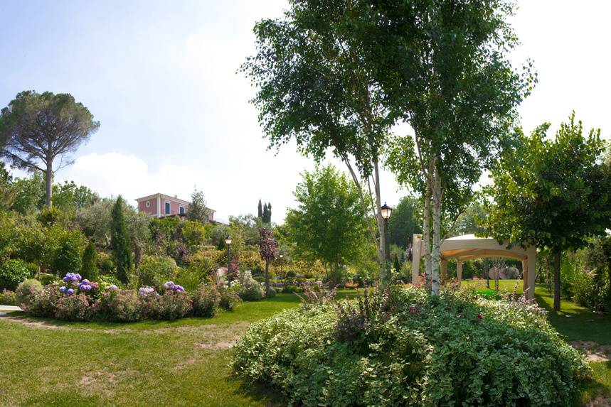 Panoramica del giardino