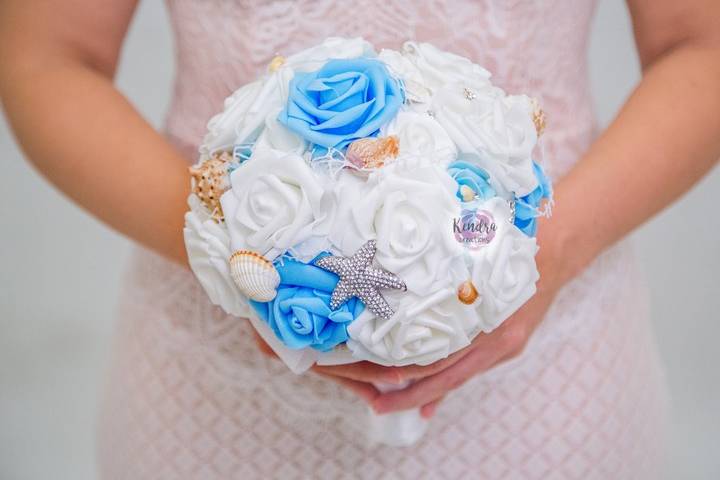 Bouquet sposa tema mare