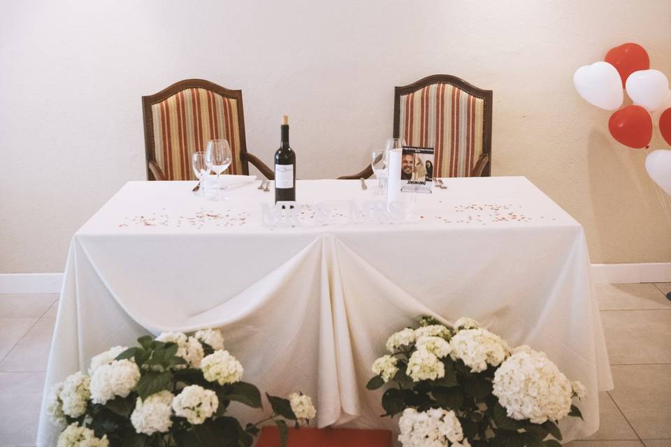 Tavolo degli sposi