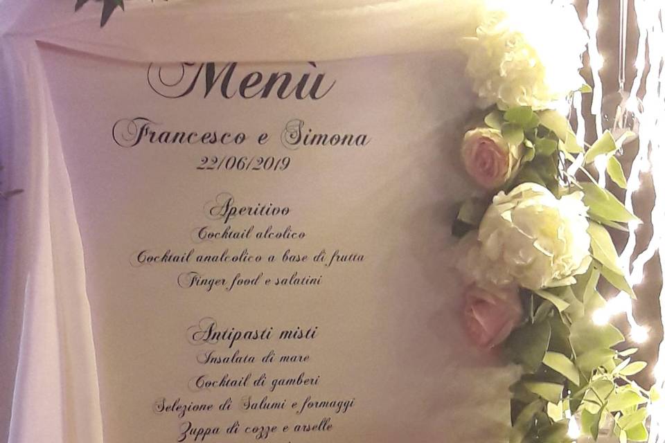 Menu scenografico