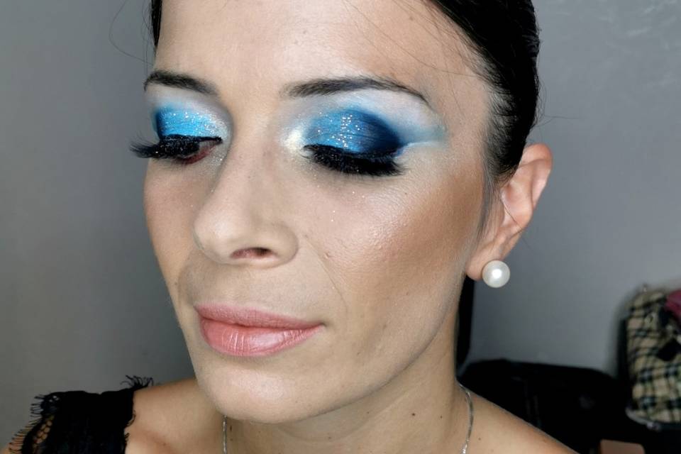 Makeup cerimonia colorato