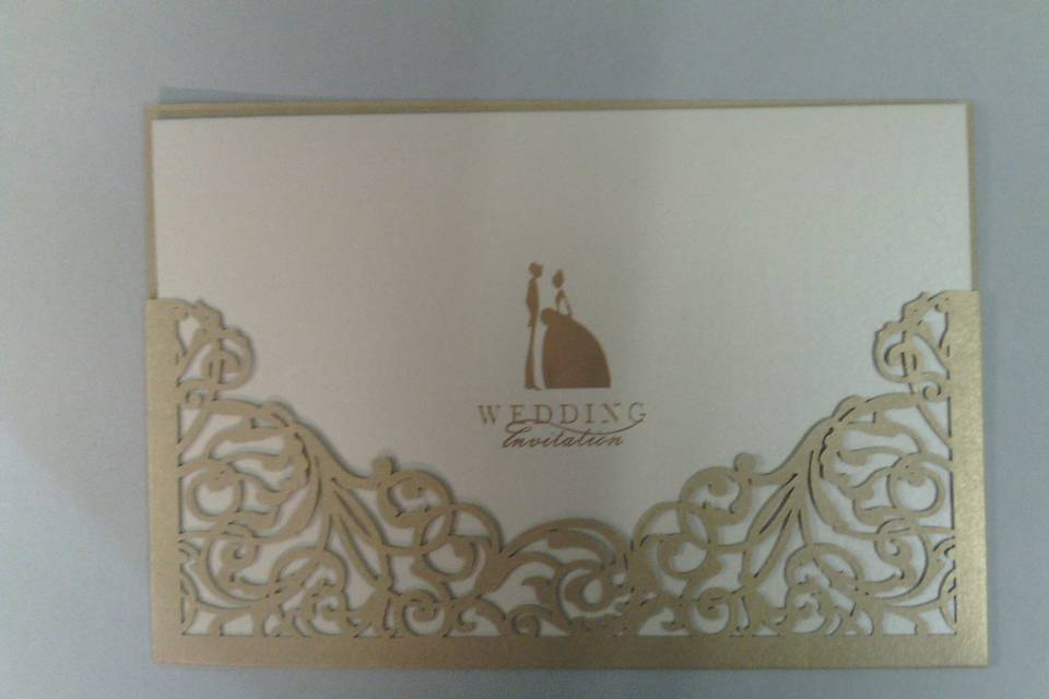 Invito gold lasercut