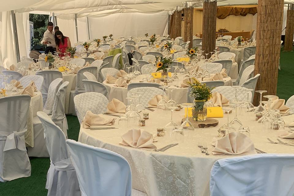 Allestimento in area eventi