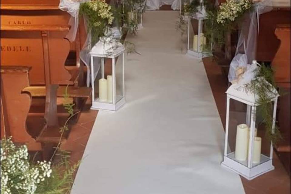 Allestimento chiesa matrimonio