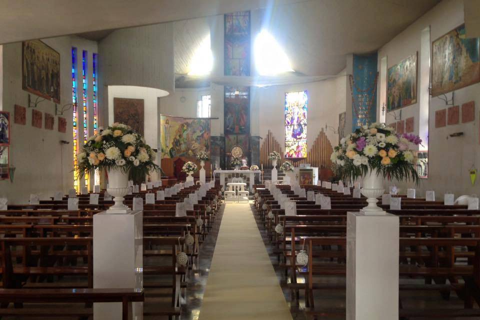 Allestimento interno chiesa