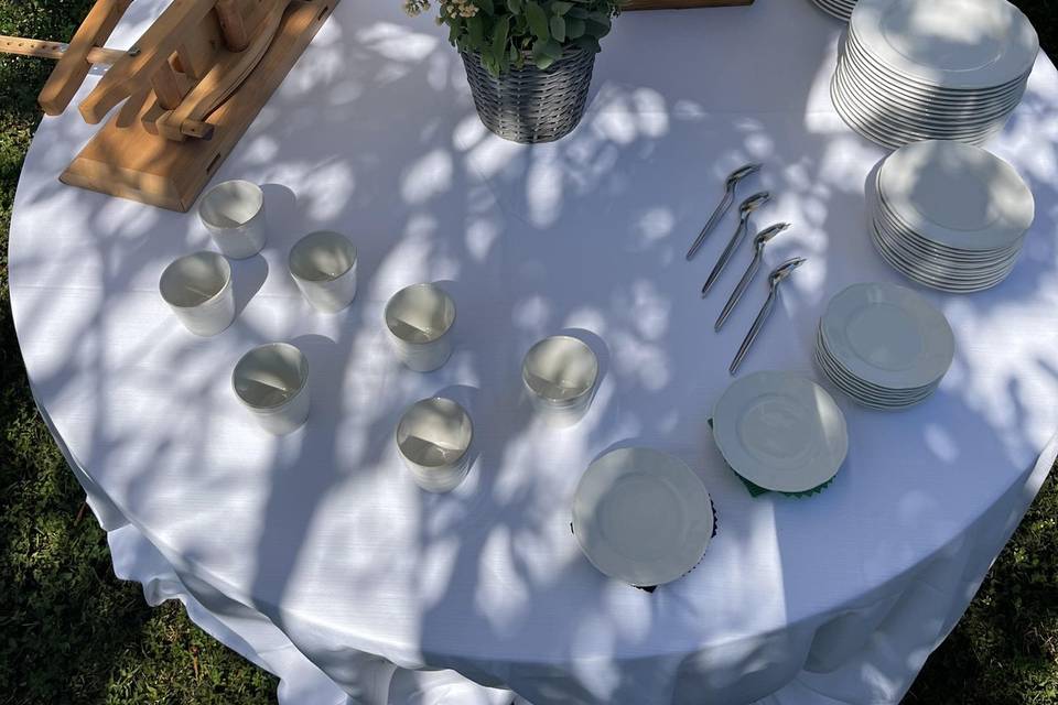 Tavoli in giardino