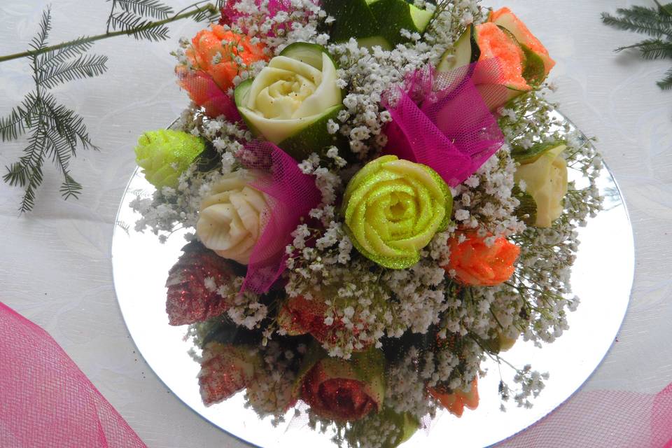 Bouquet di fiori vegetali