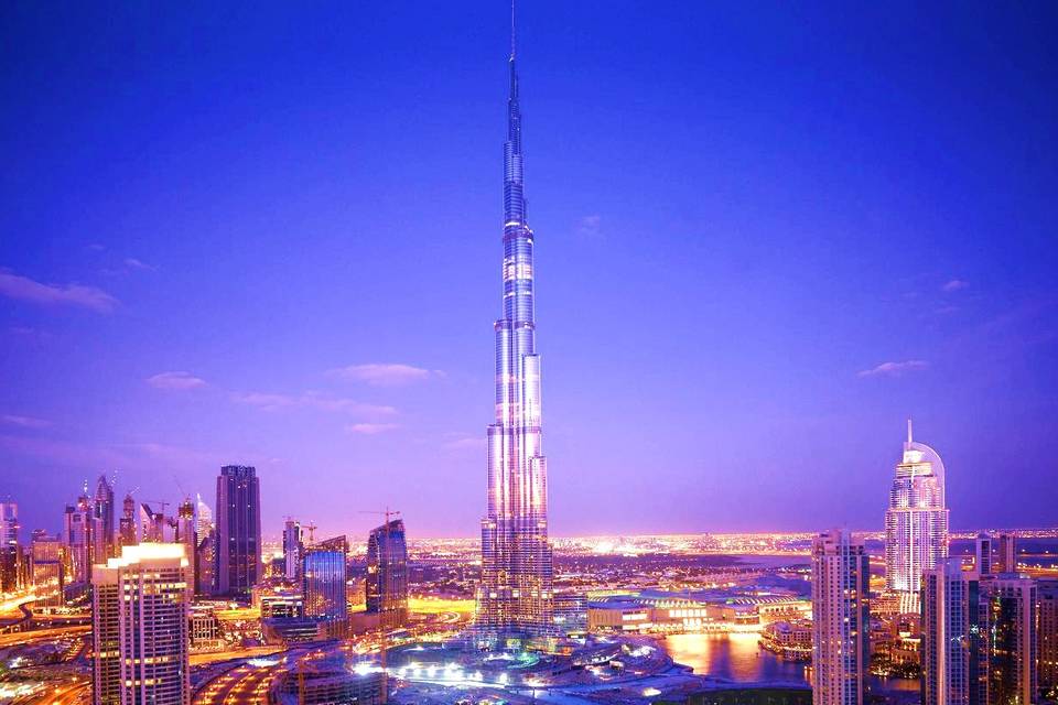 Burj Khalifa of Dubai of United Arab Emirates