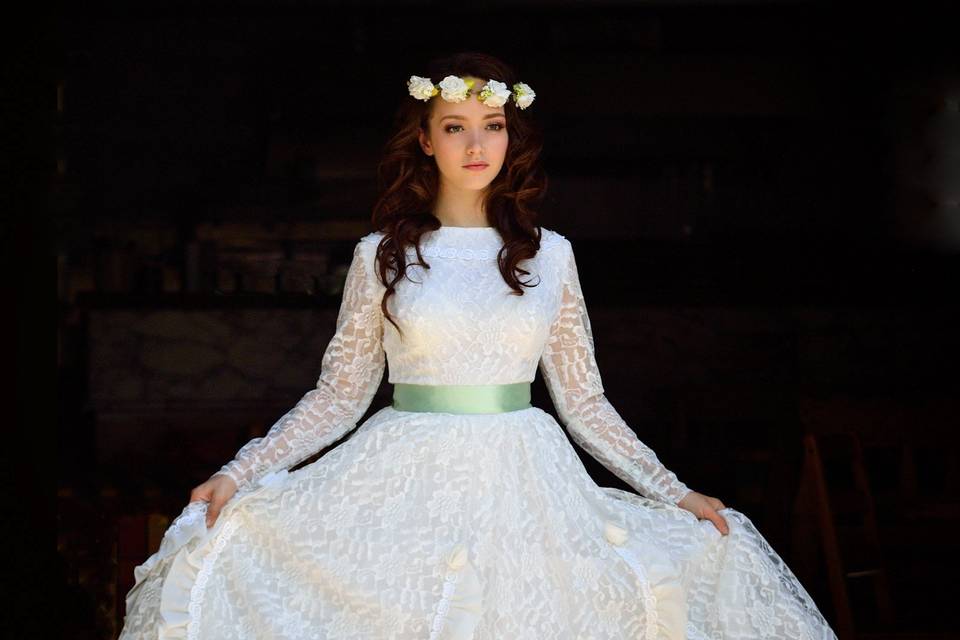 Shooting sposa retrò