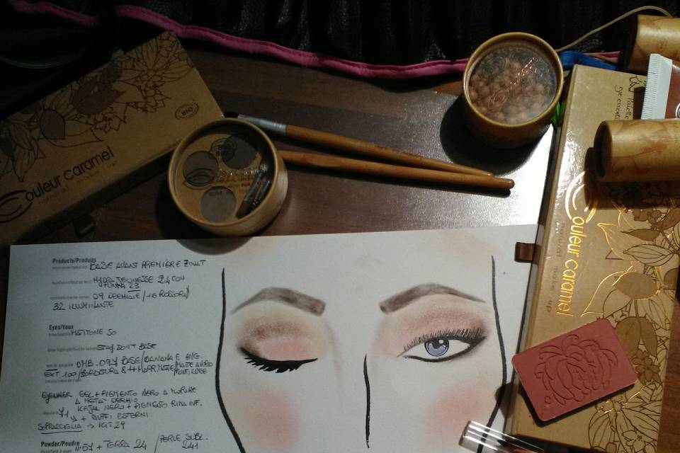 Scheda make up sposa